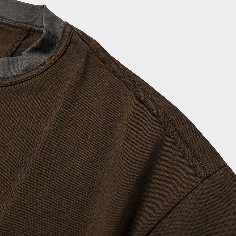 Crisp S/S Tee/D.Brown