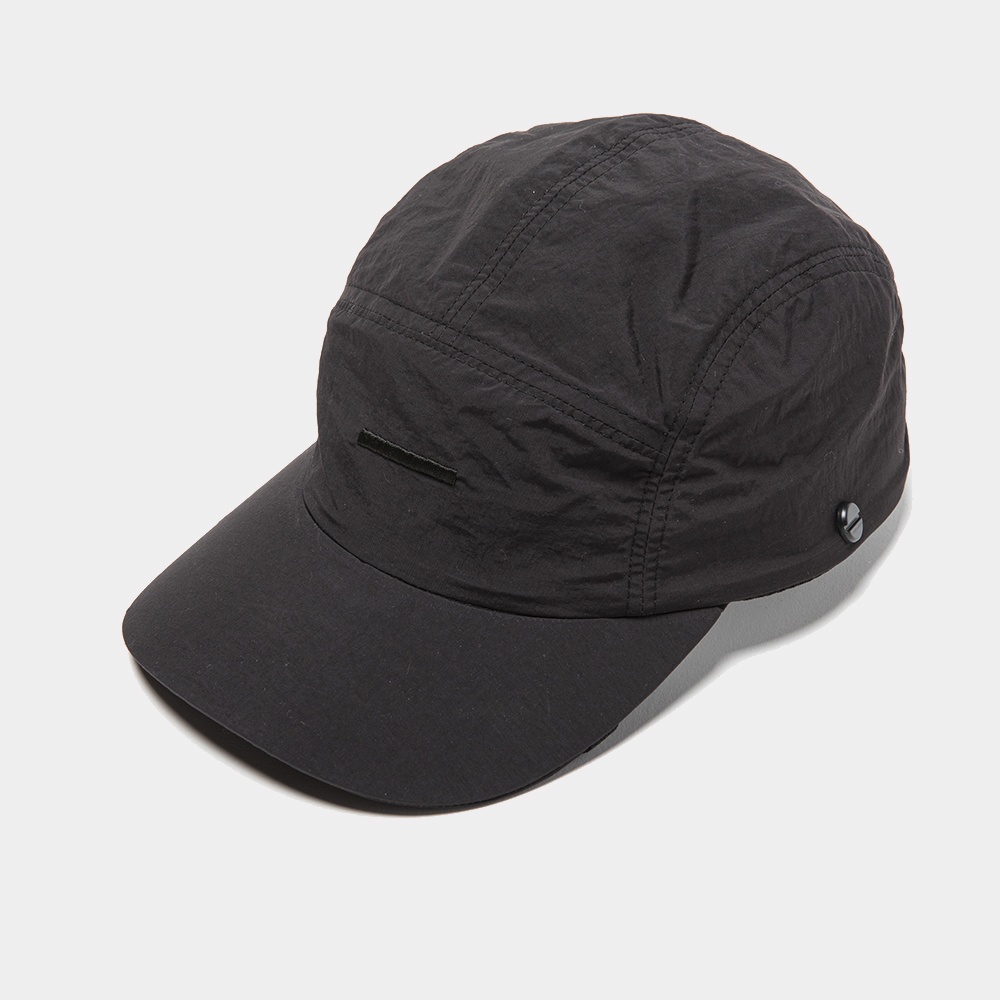 Uneven Fabric Cover Cap/Off Black