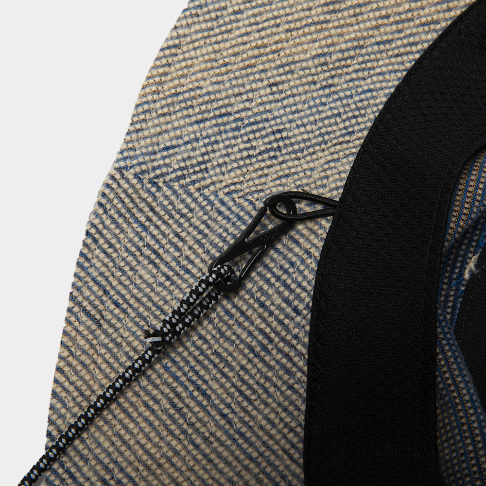 Hombre Sashiko Stitch Adjustable Hat/Sunset