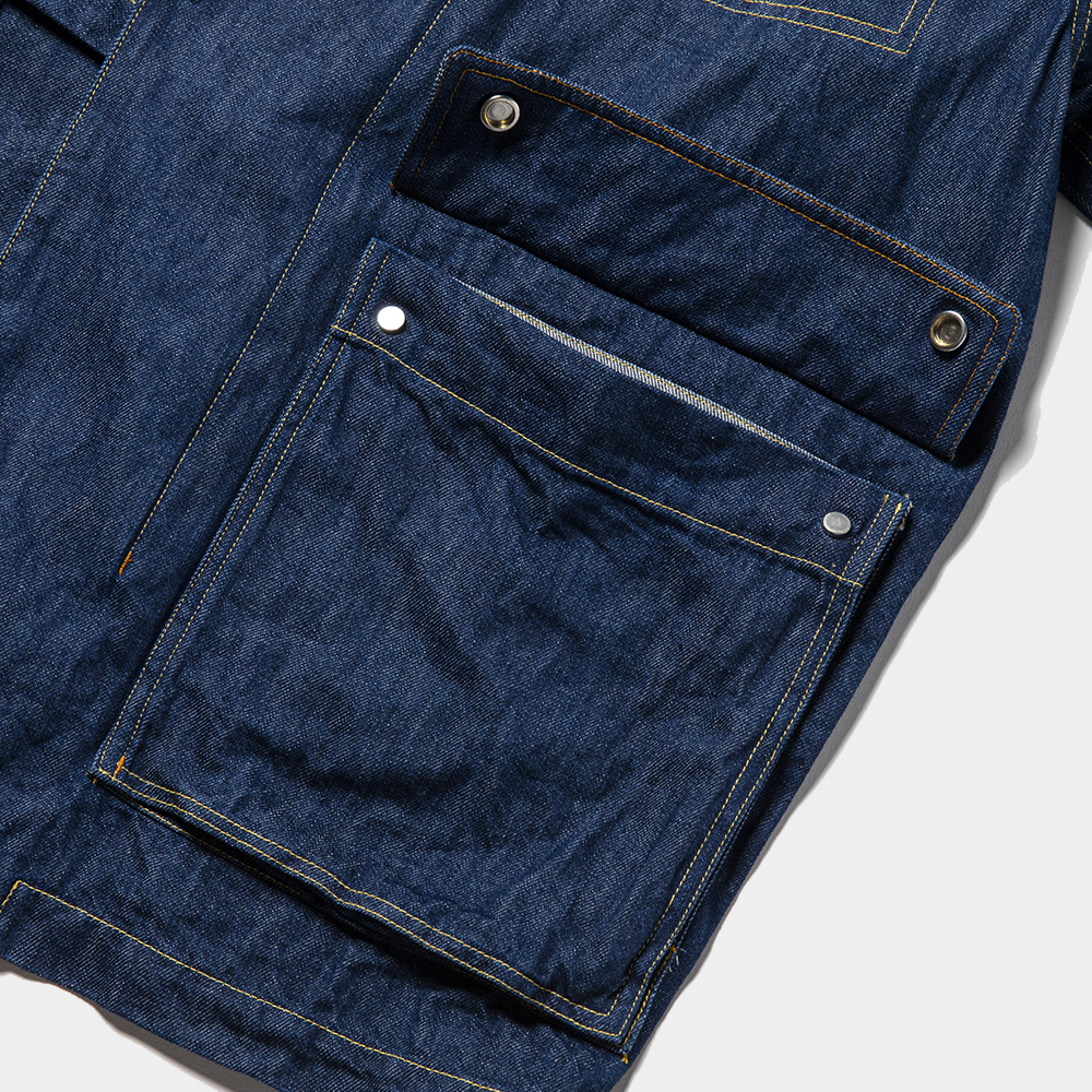 Denim Double Collar JKT/Indigo