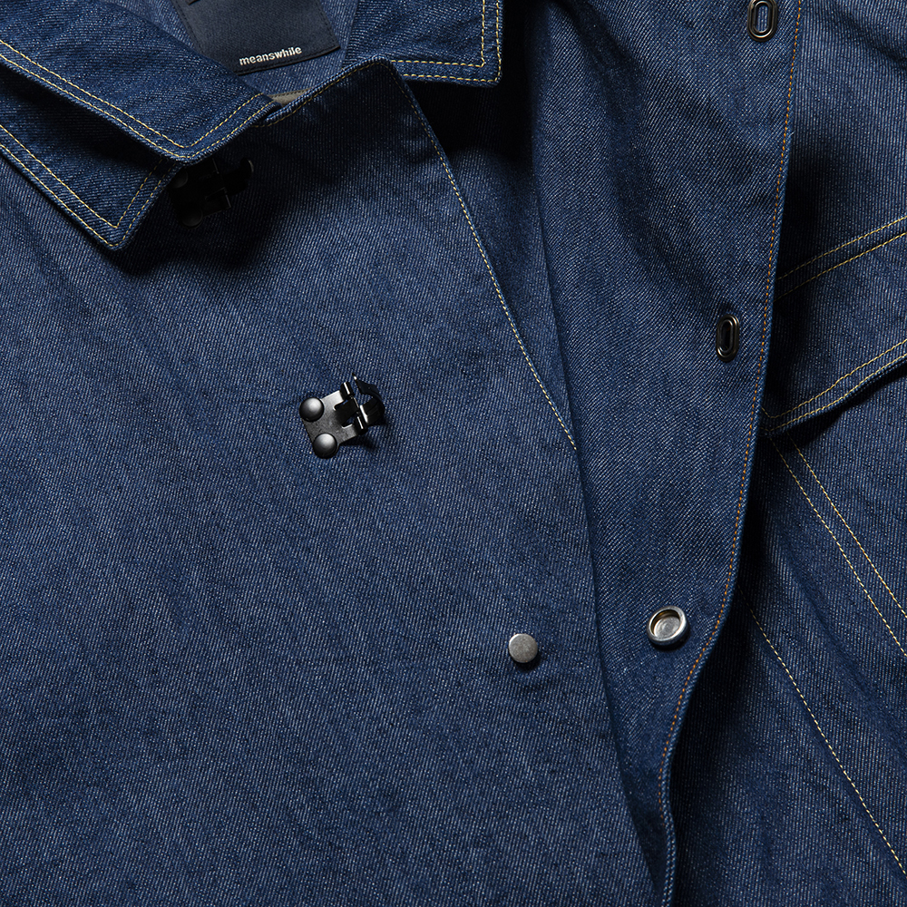 Denim Double Collar JKT/Indigo