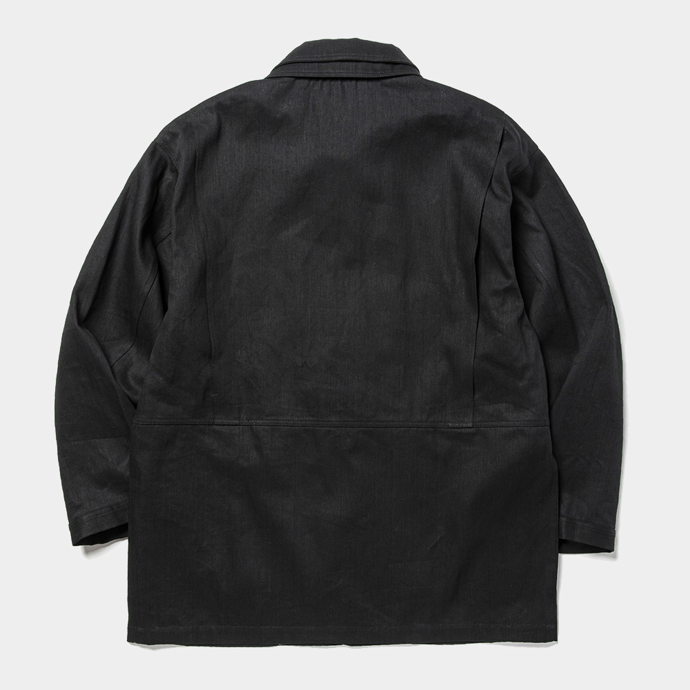 Denim Double Collar JKT/Black Denim