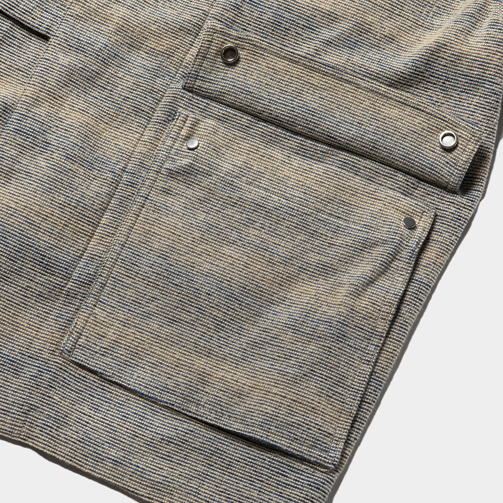 Hombre Sashiko Stitch Double Collar JKT/Sunset