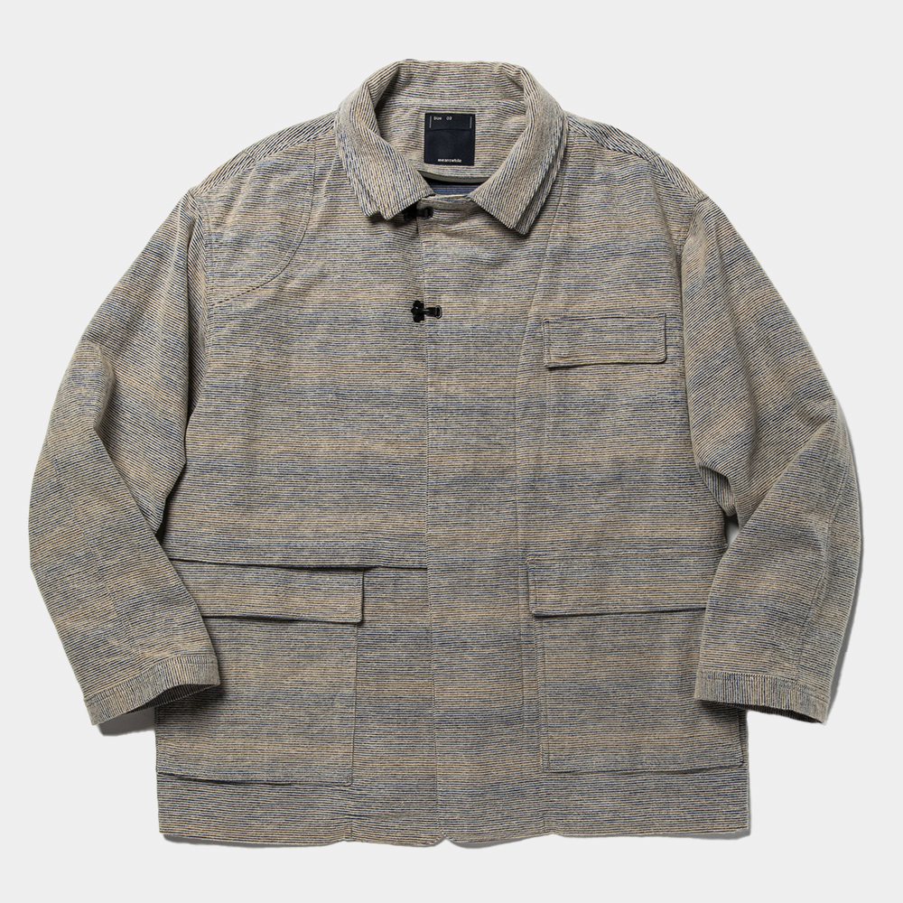 Hombre Sashiko Stitch Double Collar JKT/Sunset