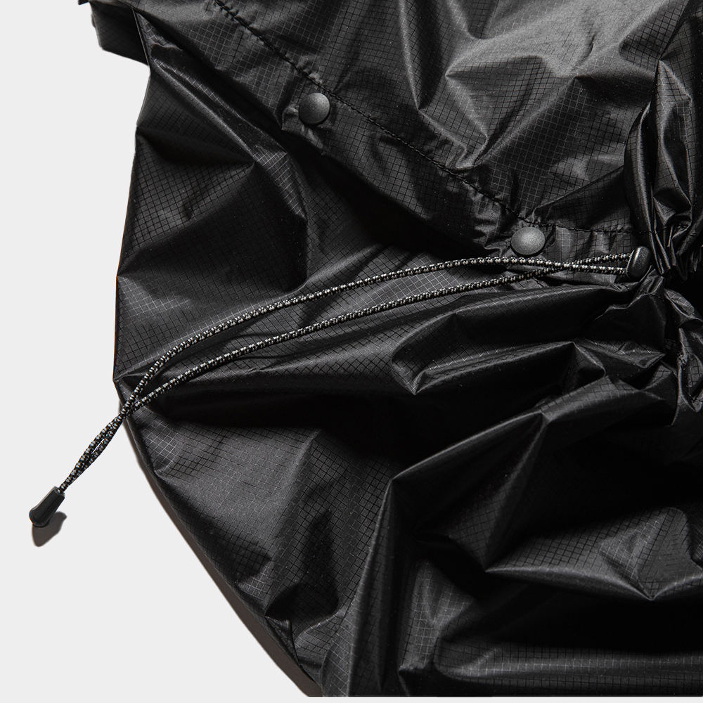 Cordura® Ripstop Packable Poncho/Lamp Black