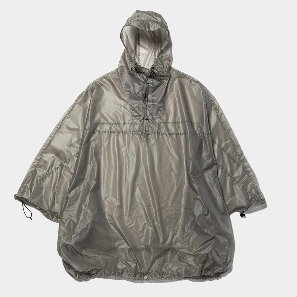 Cordura® Ripstop Packable Poncho/Silver Grey