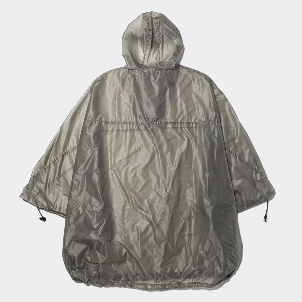 Cordura® Ripstop Packable Poncho/Silver Grey