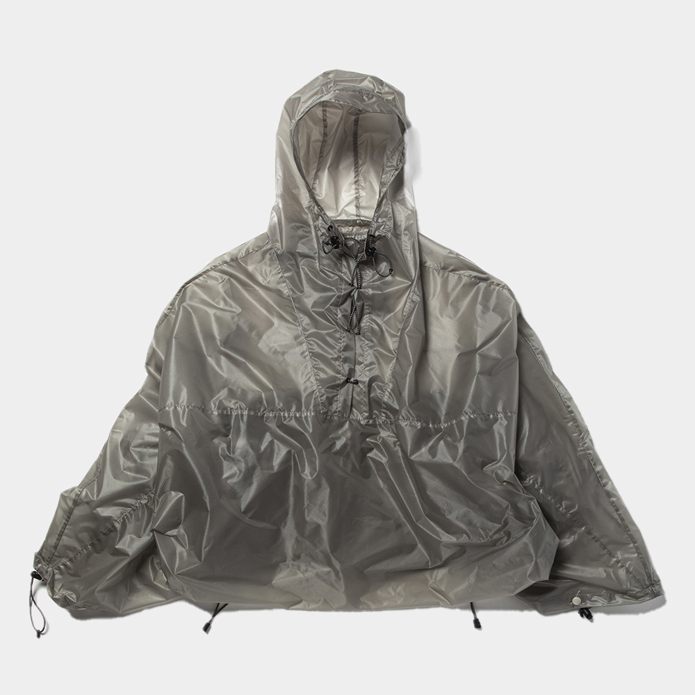 Cordura® Ripstop Packable Poncho/Silver Grey