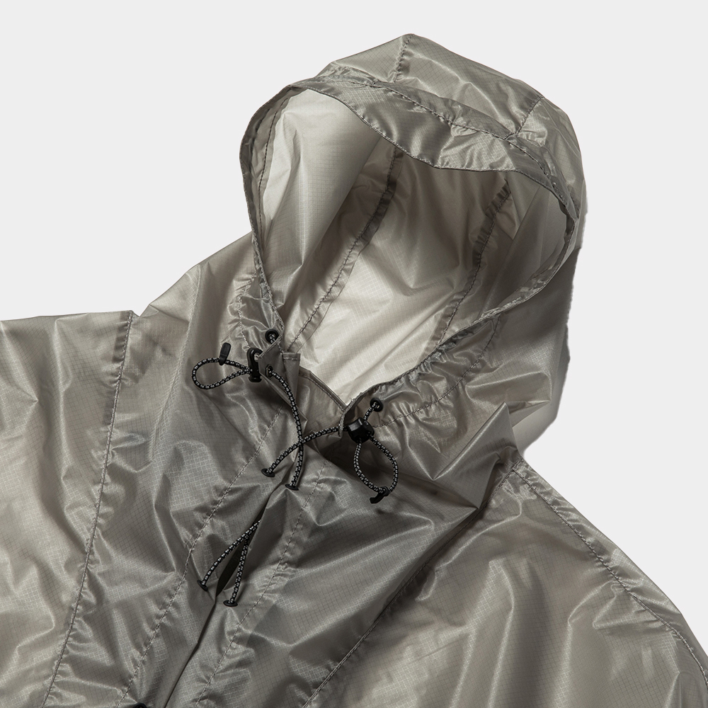 Cordura® Ripstop Packable Poncho/Silver Grey