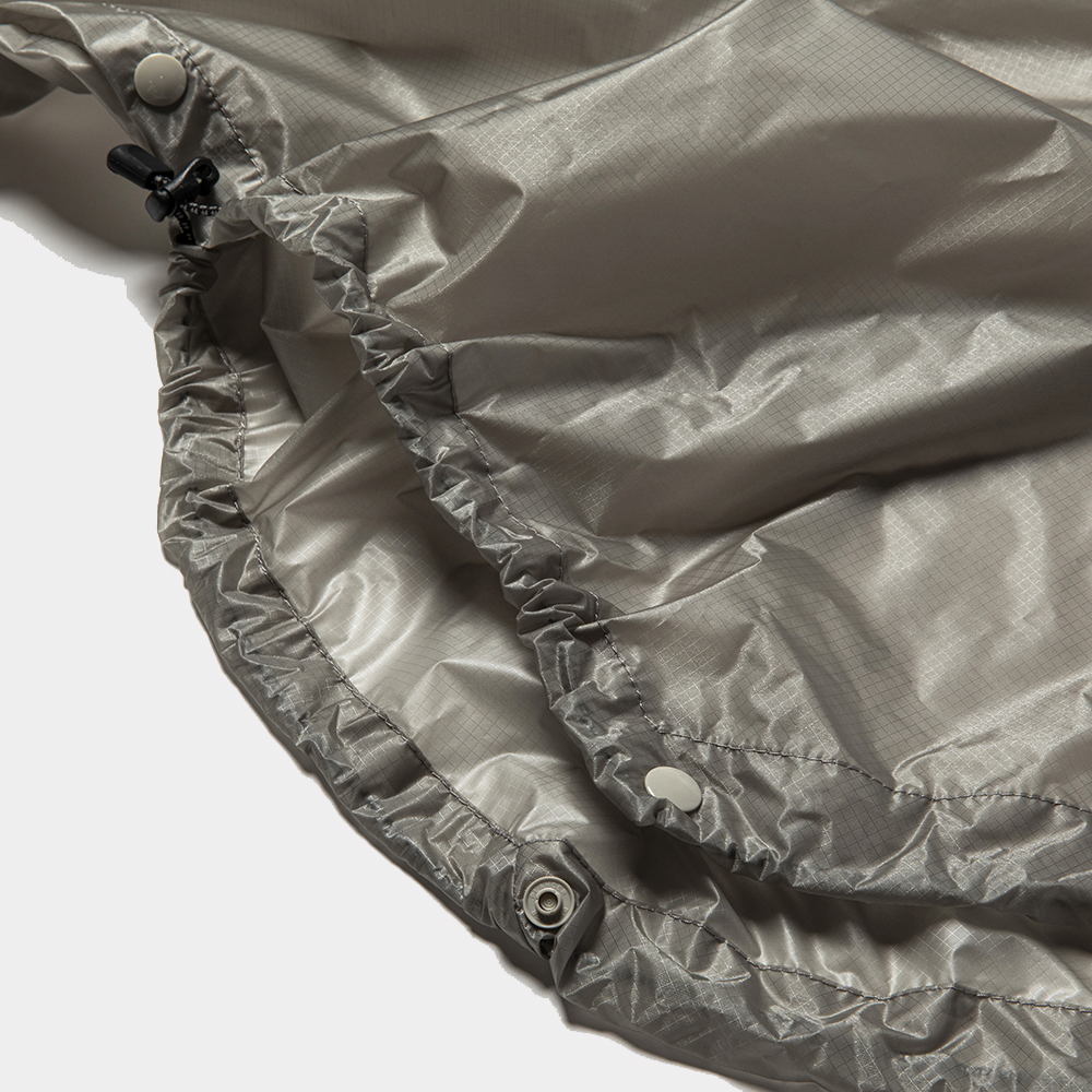 Cordura® Ripstop Packable Poncho/Silver Grey