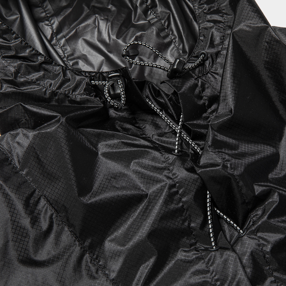 Cordura® Ripstop Packable Poncho/Lamp Black