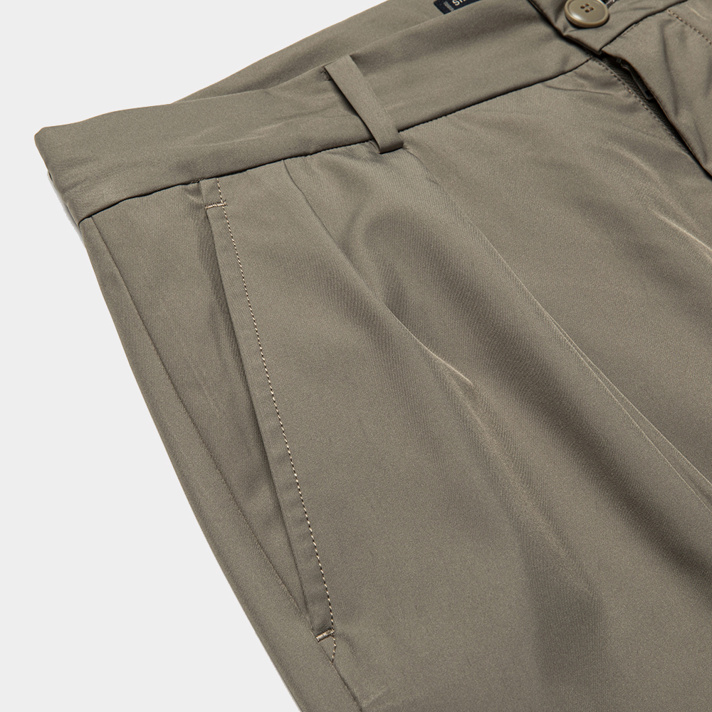 Blur Slit Trouser/Brown