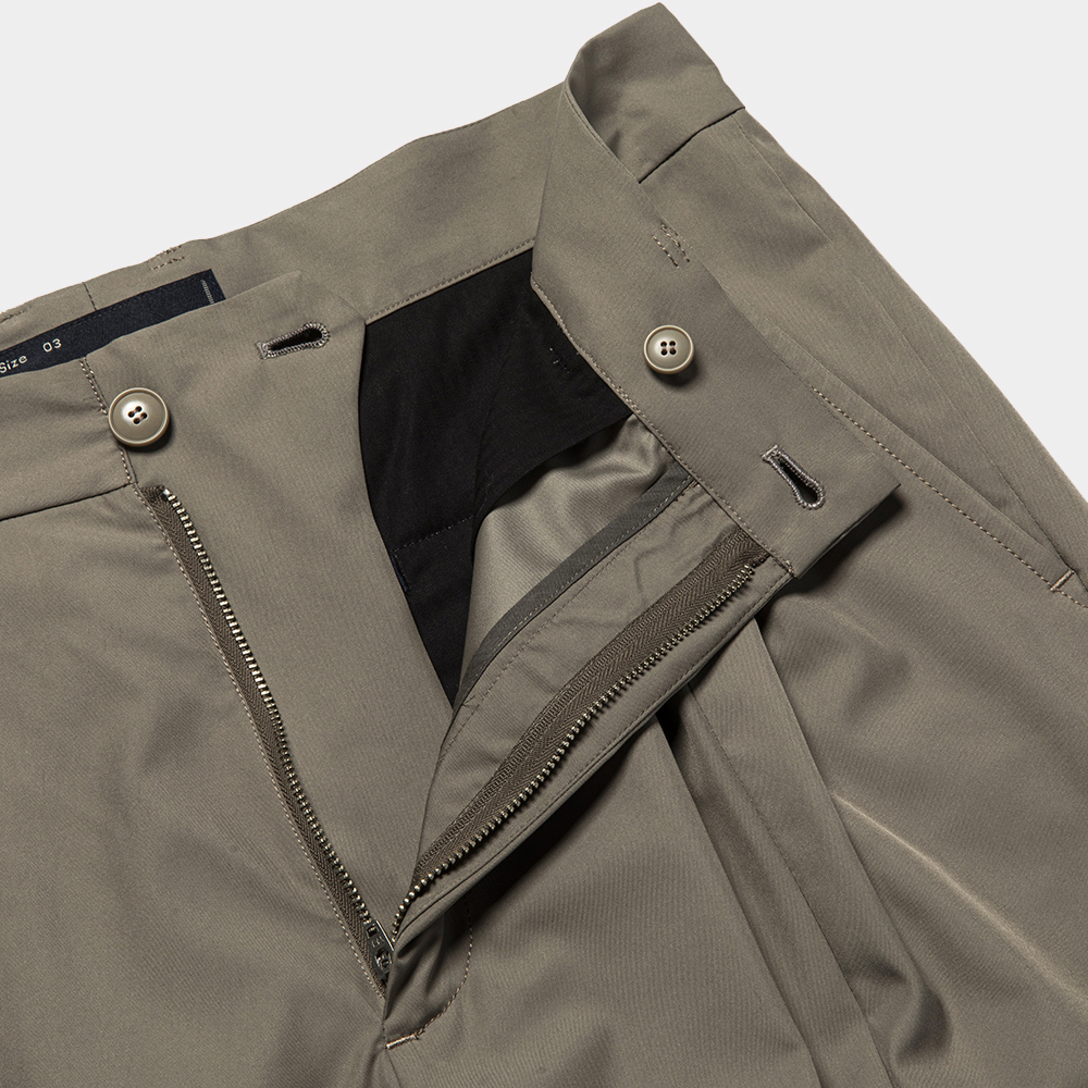 Blur Slit Trouser/Brown