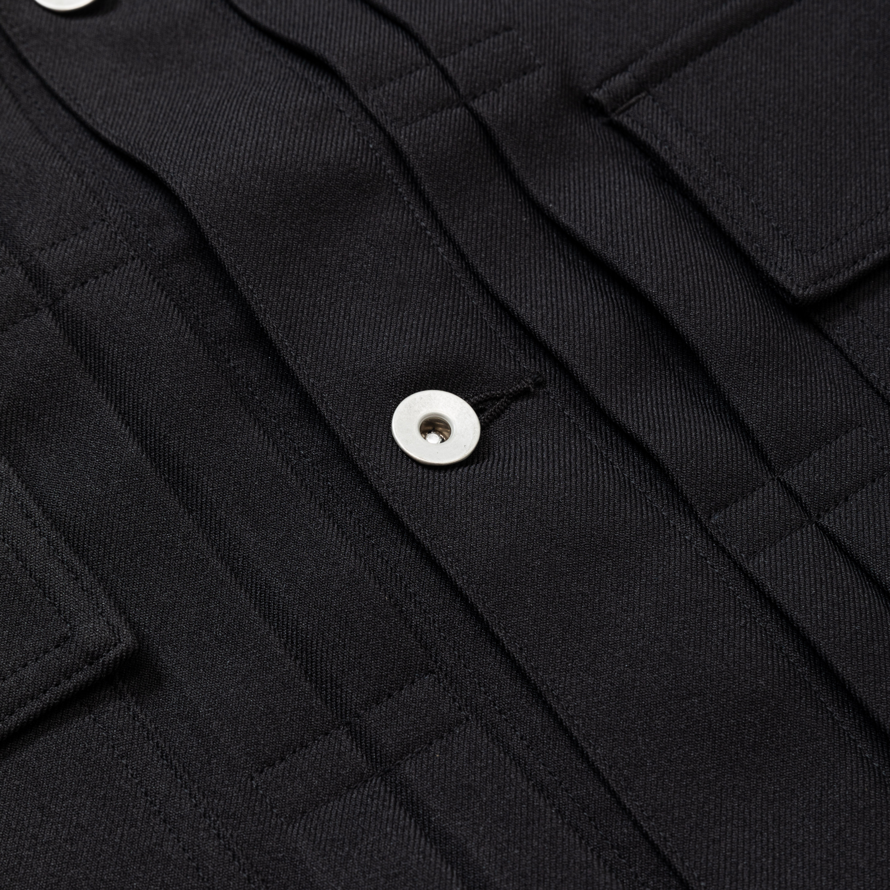 Pleated Sleeve Blouse/Black
