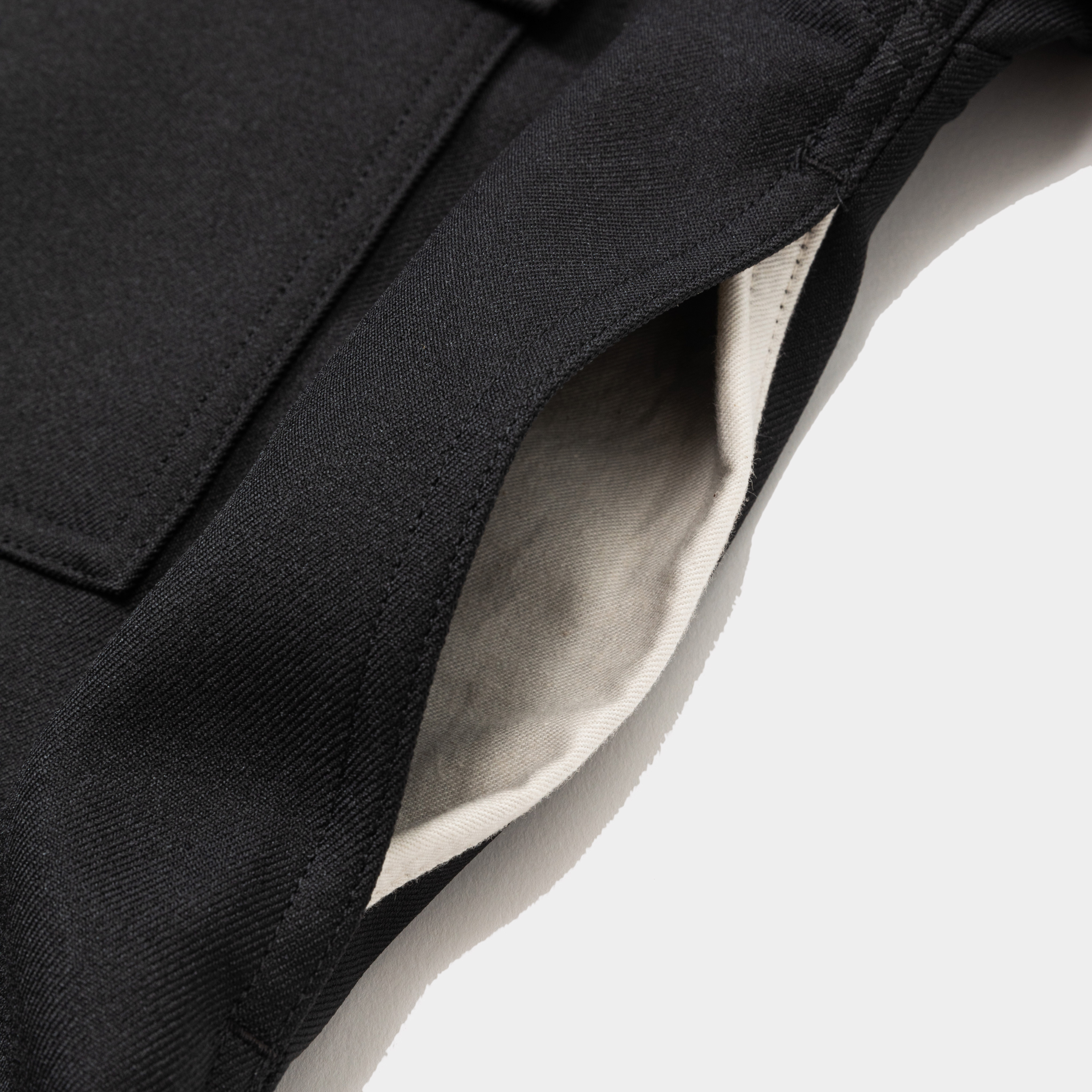 Pleated Sleeve Blouse/Black