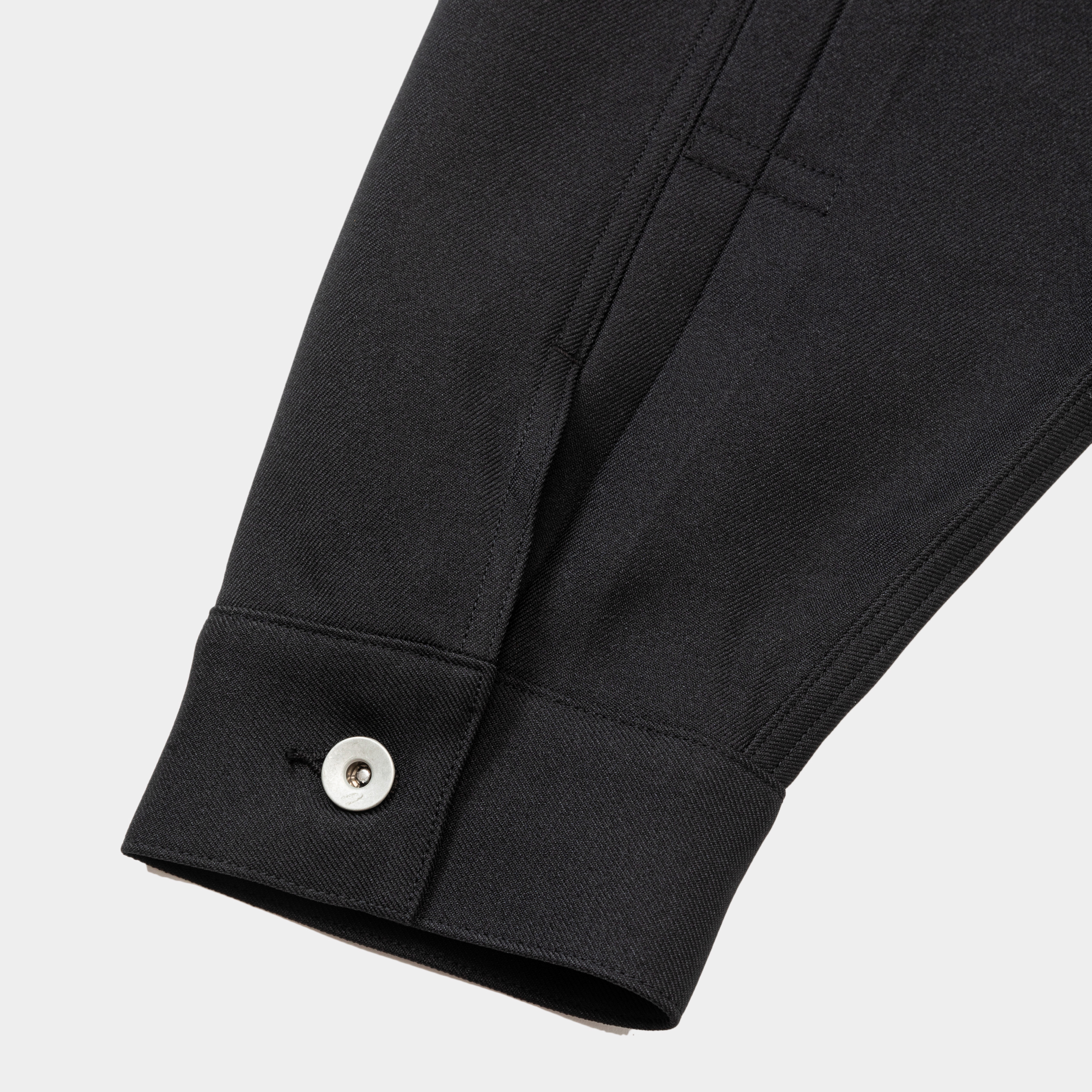Pleated Sleeve Blouse/Black