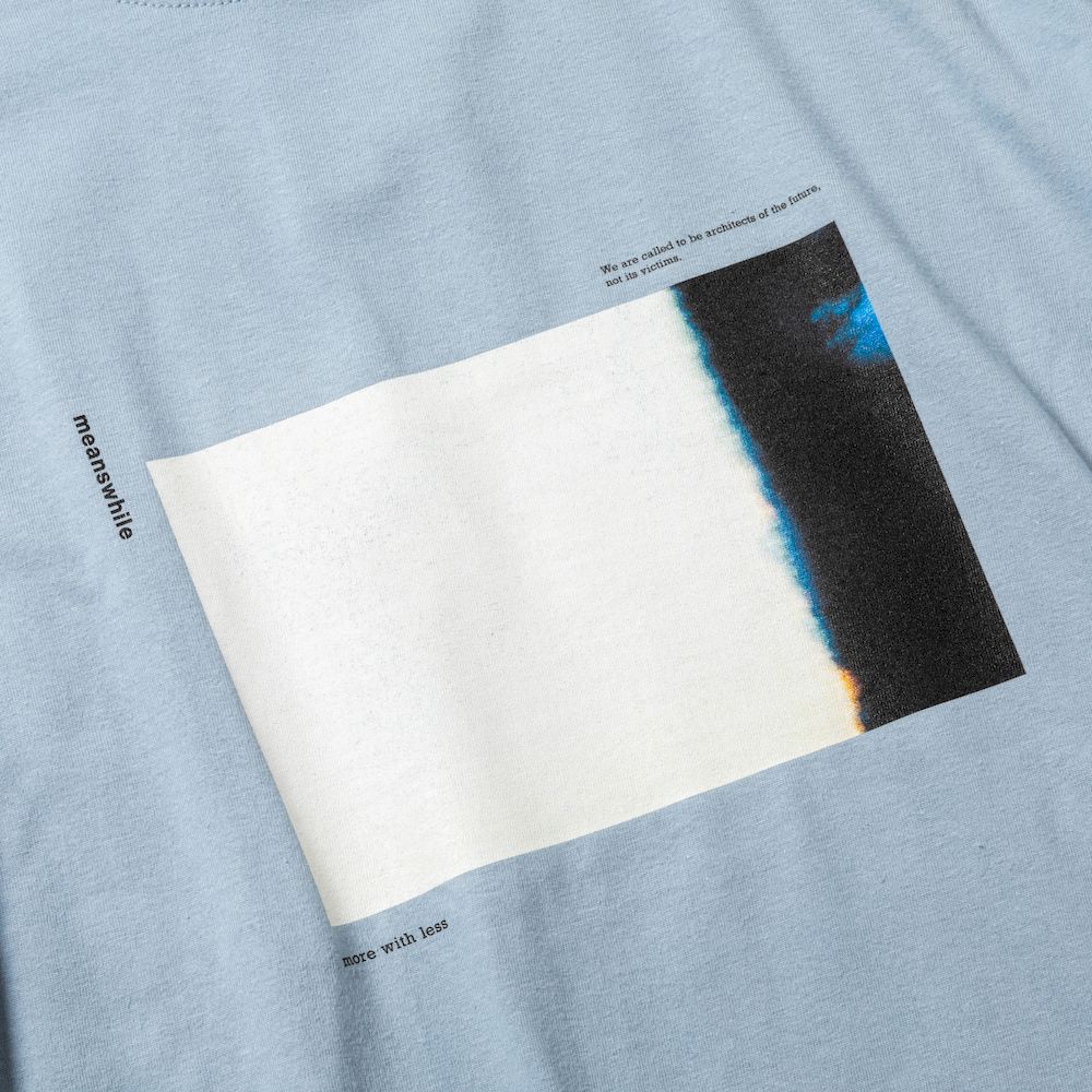 Abstract Photograph L/S Tee/Alpine Blue