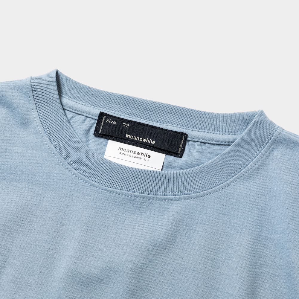 Abstract Photograph L/S Tee/Alpine Blue