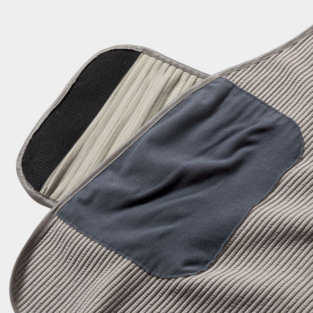 Uneven Fabric Conditioning Vest/Grey