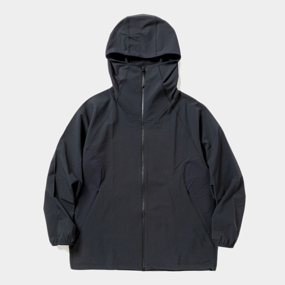 Fleece Zip Hoodie/Off Black
