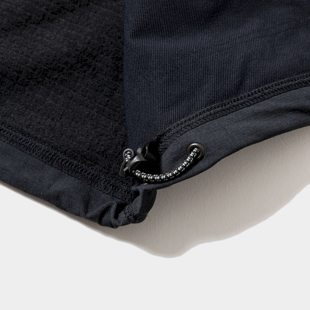Fleece Zip Hoodie/Off Black