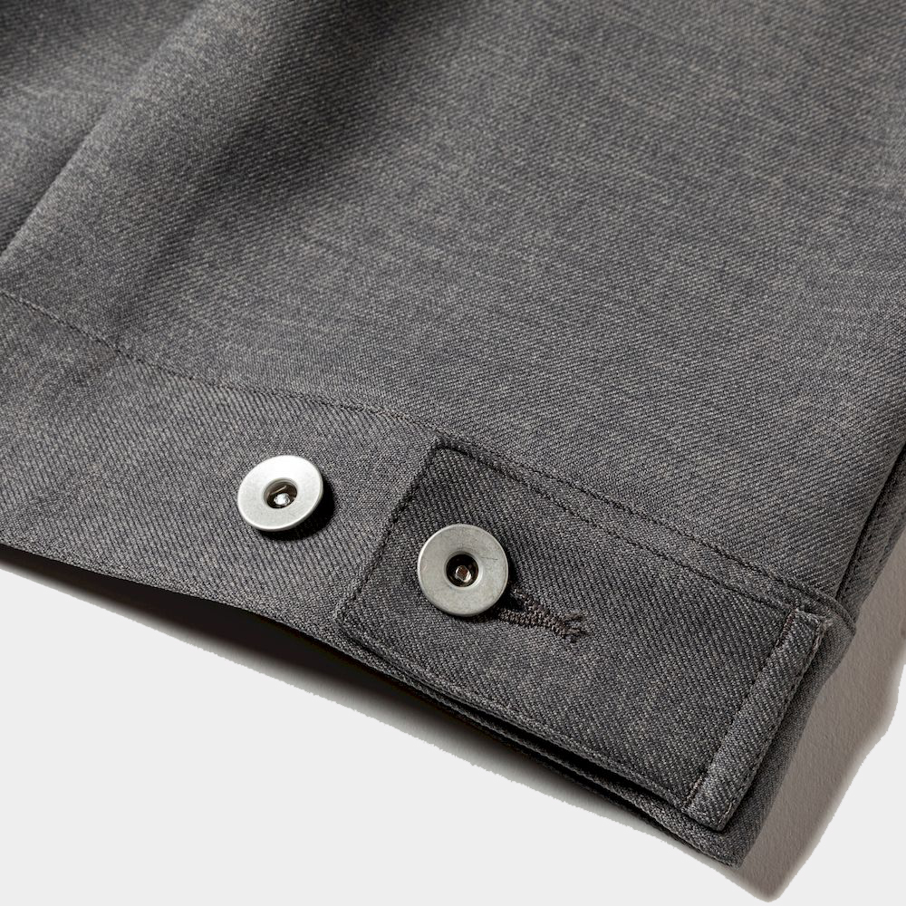 Pleated Sleeve Blouse/Grey
