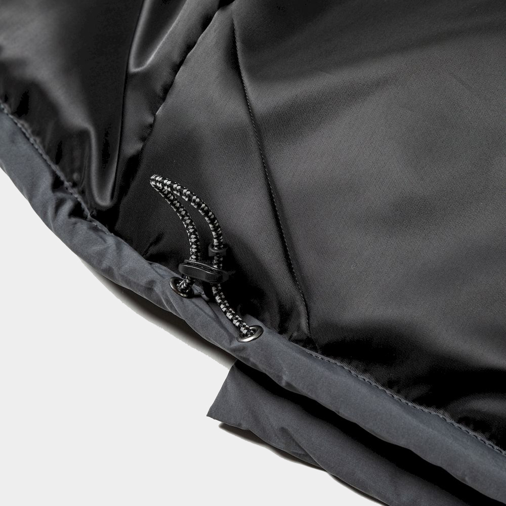 Side Slit Padding Vest/Charcoal
