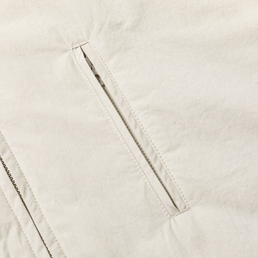 Crisp Zipup Padding Dress×IHNN/Ivory