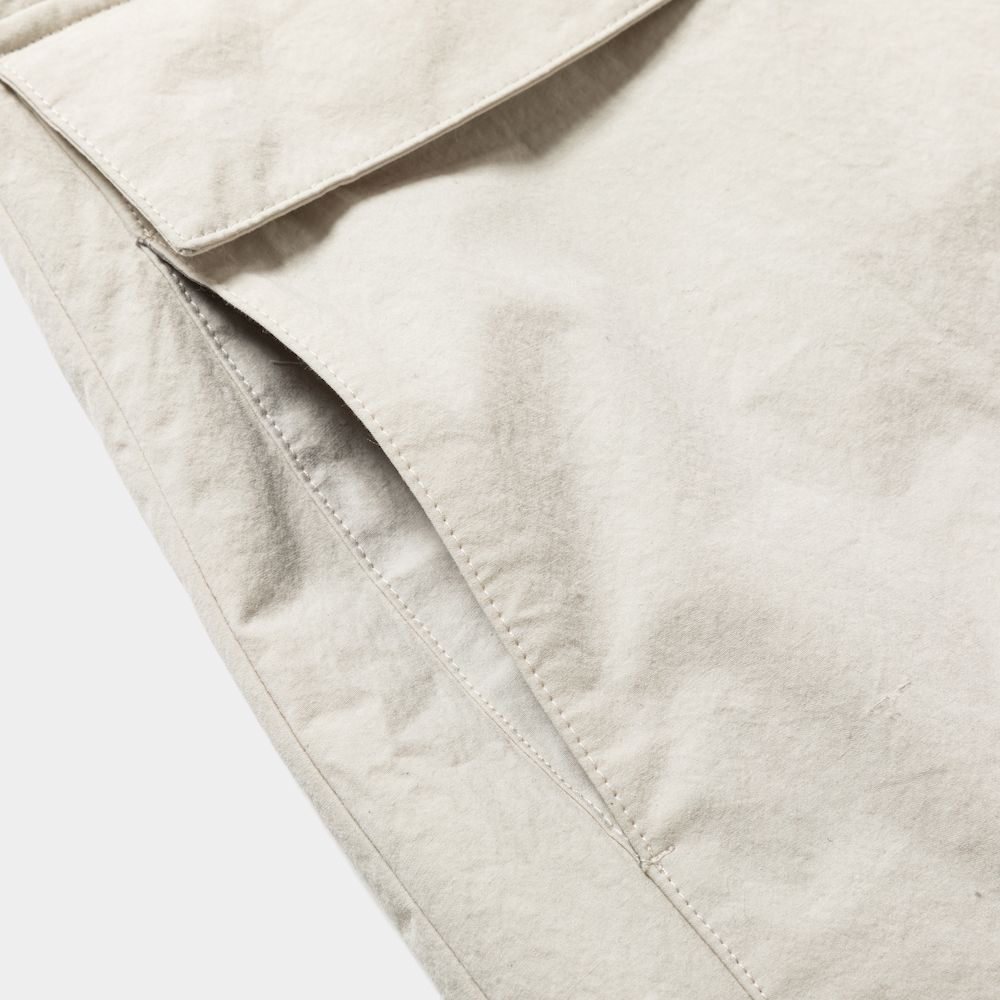 Crisp Zipup Padding Dress×IHNN/Ivory