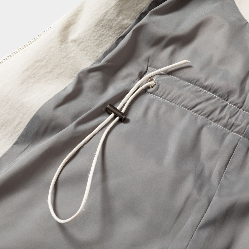 Crisp Zipup Padding Dress×IHNN/Ivory