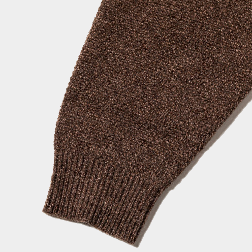 Double Knit Cardigan/Brown