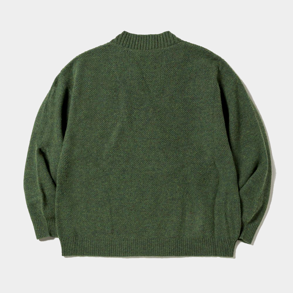 Double Knit Cardigan/Foliage Green