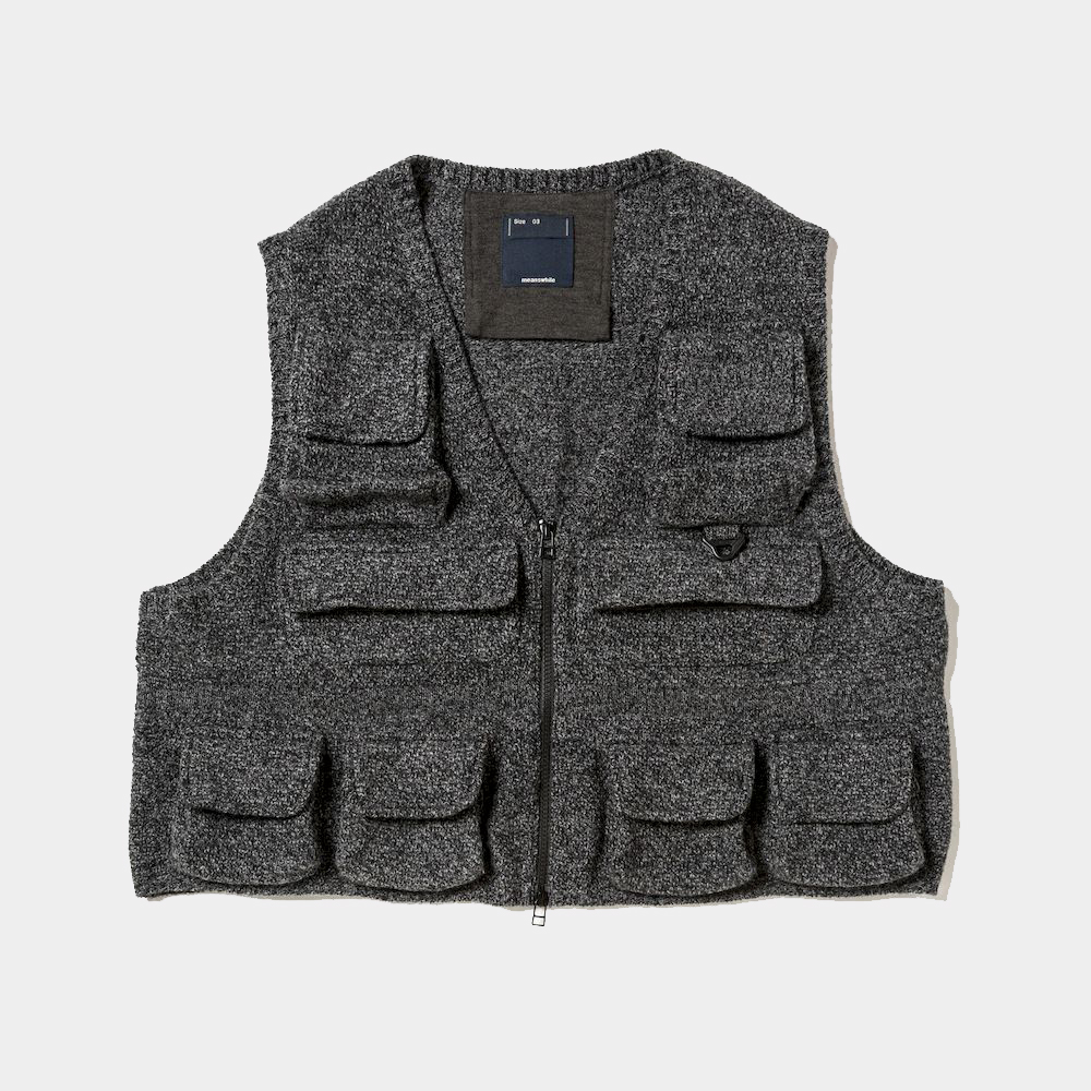 Knit Luggage Vest/Sumi