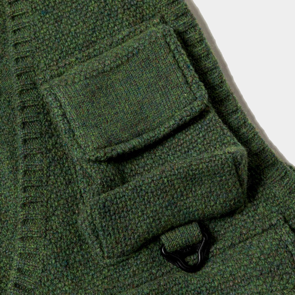 Knit Luggage Vest/Foliage Green