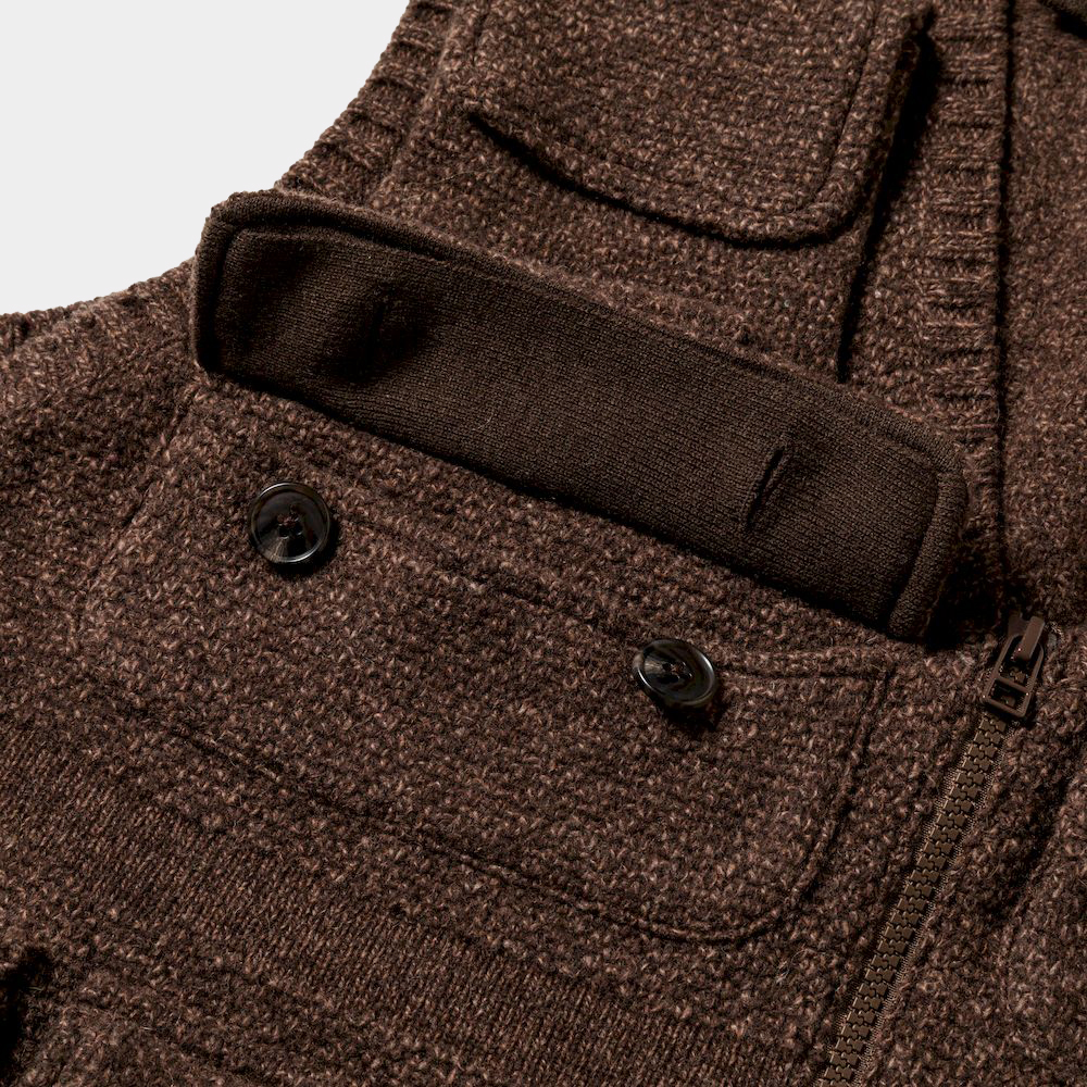 Knit Luggage Vest/Brown