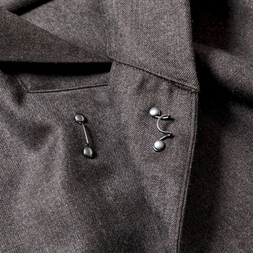 Double-Breasted Mexican Parka/Charcoal