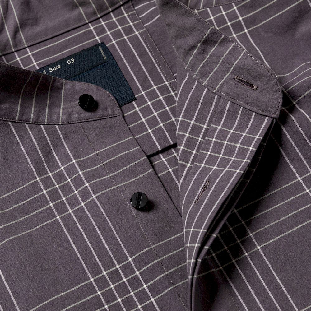 Check Front Fly SH/Purple Check