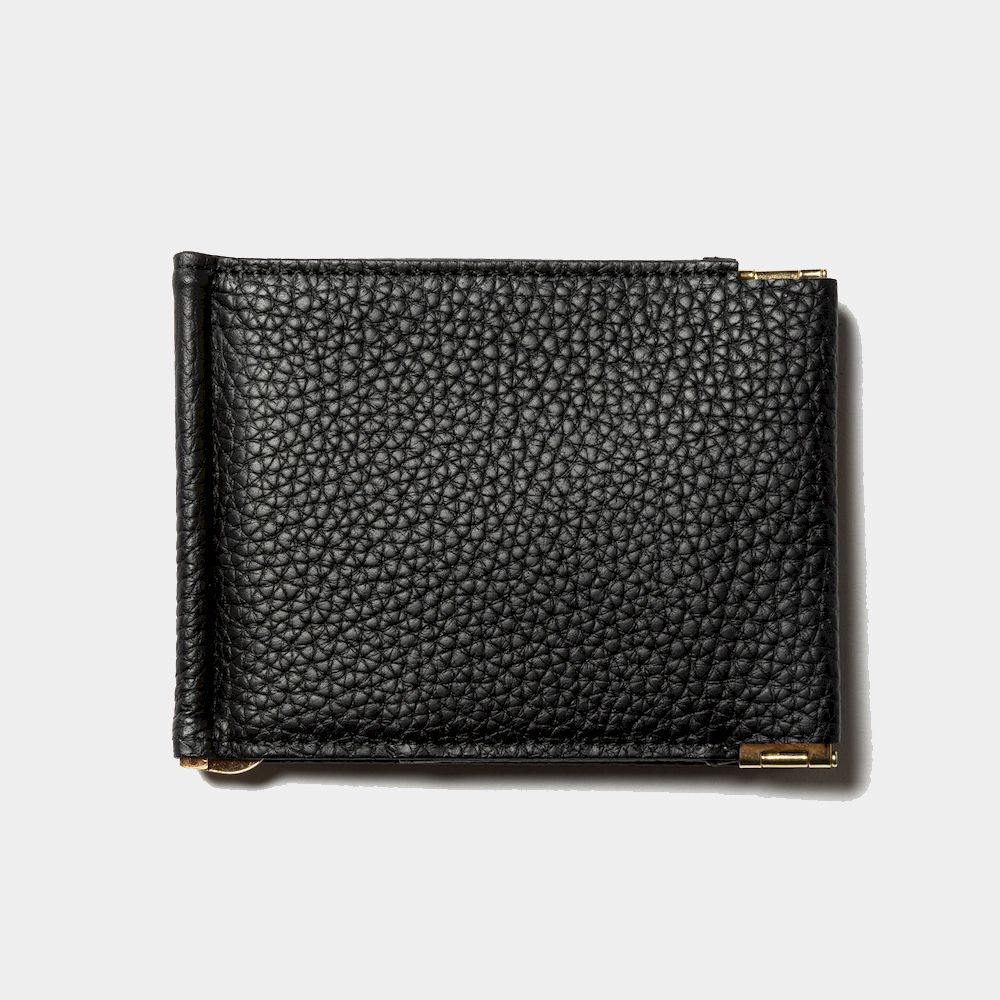 Leather Money Clip/Off Black