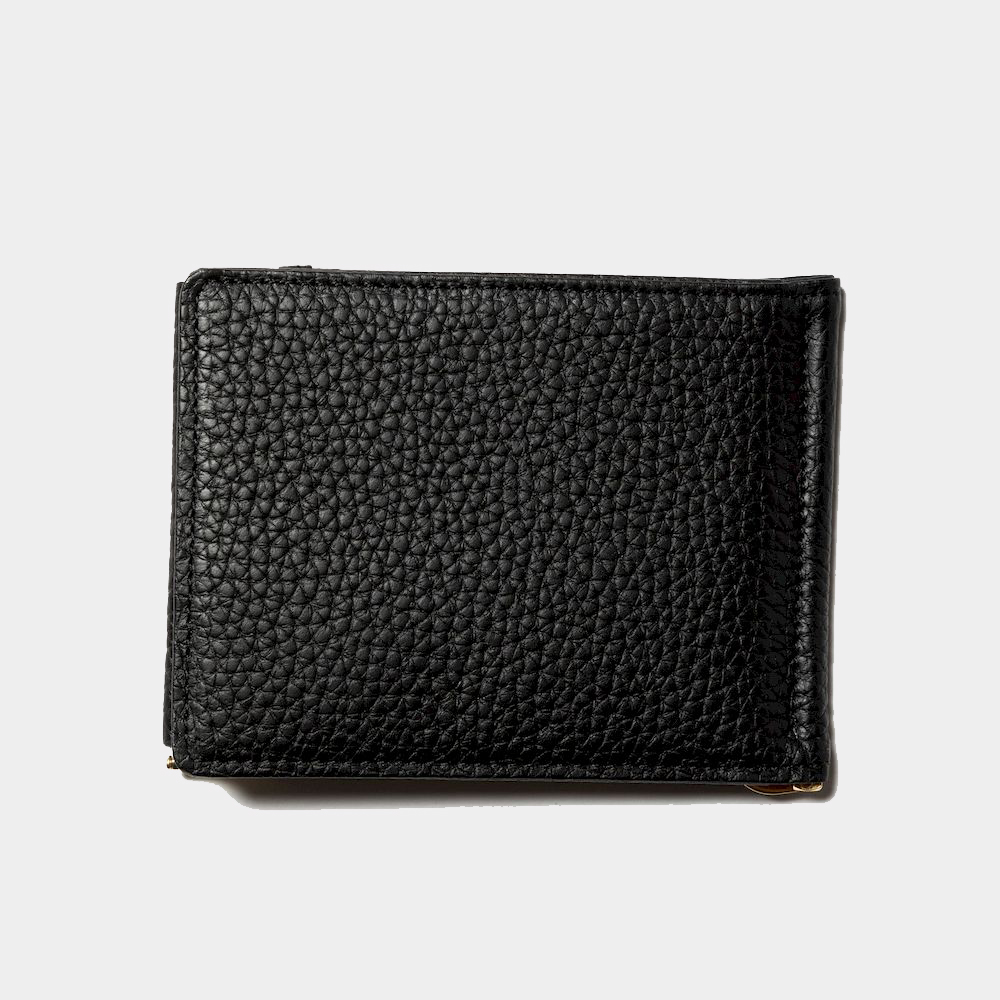 Leather Money Clip/Off Black