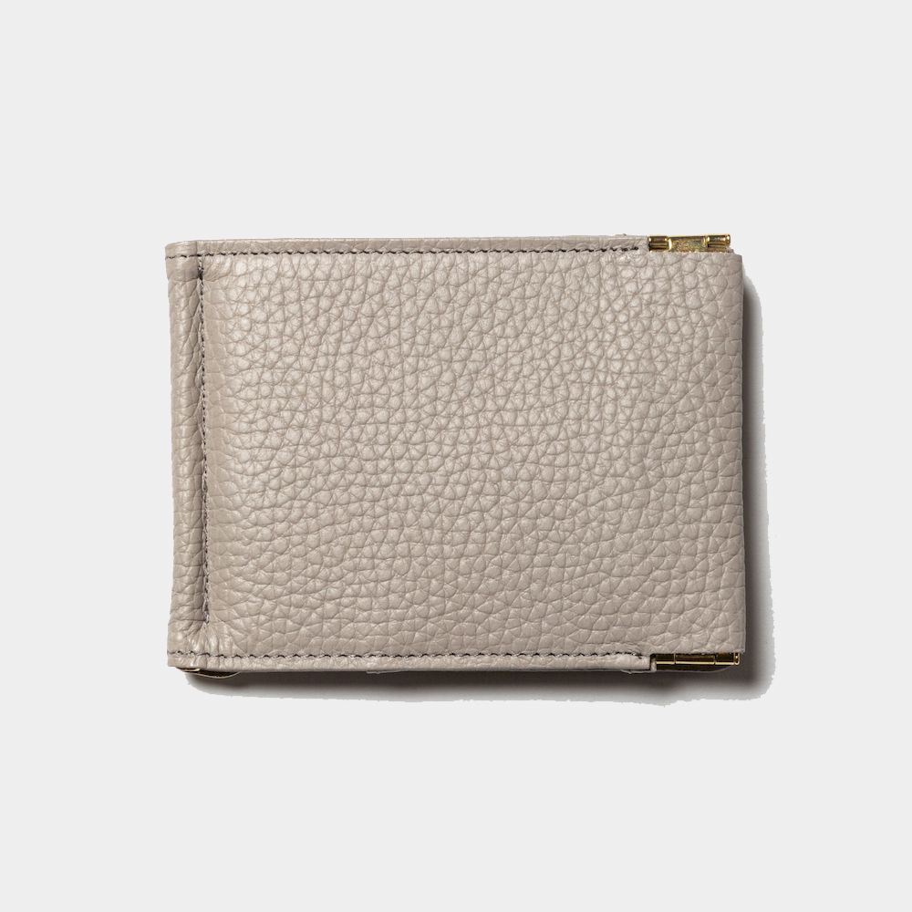 Leather Money Clip/Grey