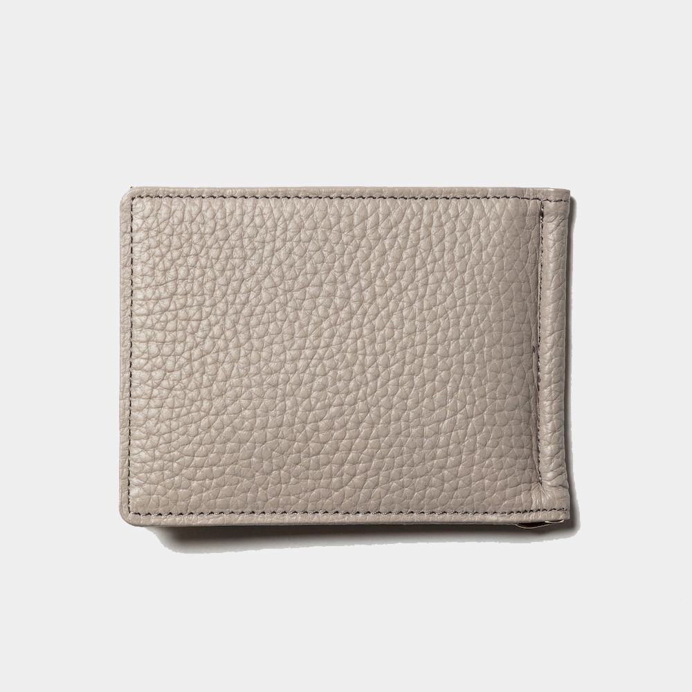 Leather Money Clip/Grey