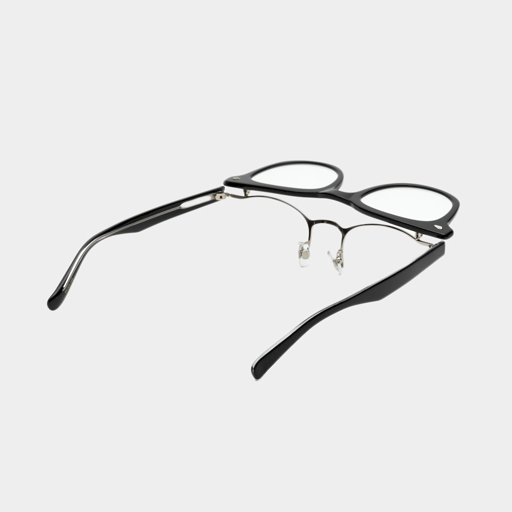 Flip-up Transition Color Glasses “Neutral Color”/Black×Pilot Green
