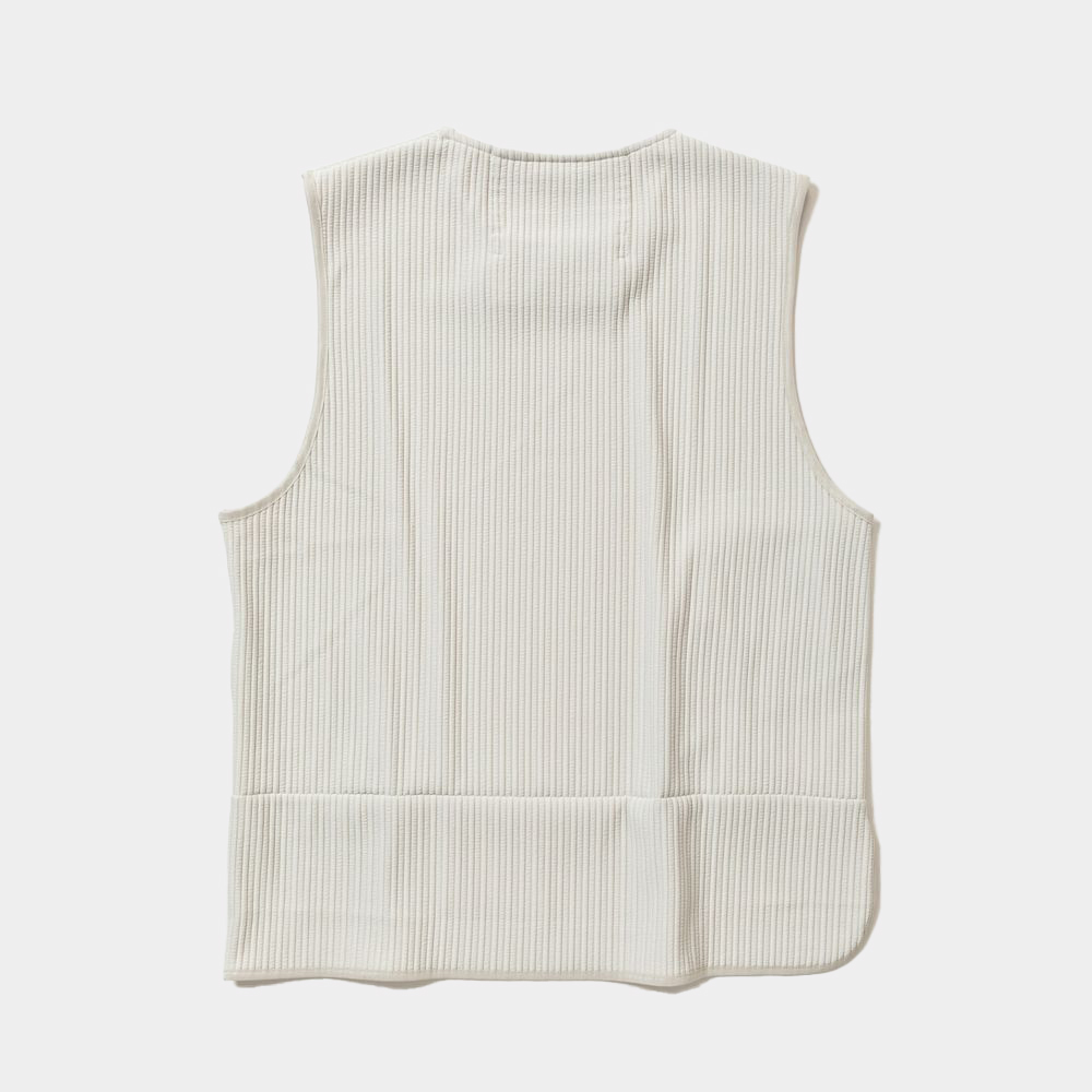 Uneven Fabric Conditioning Vest/Bone