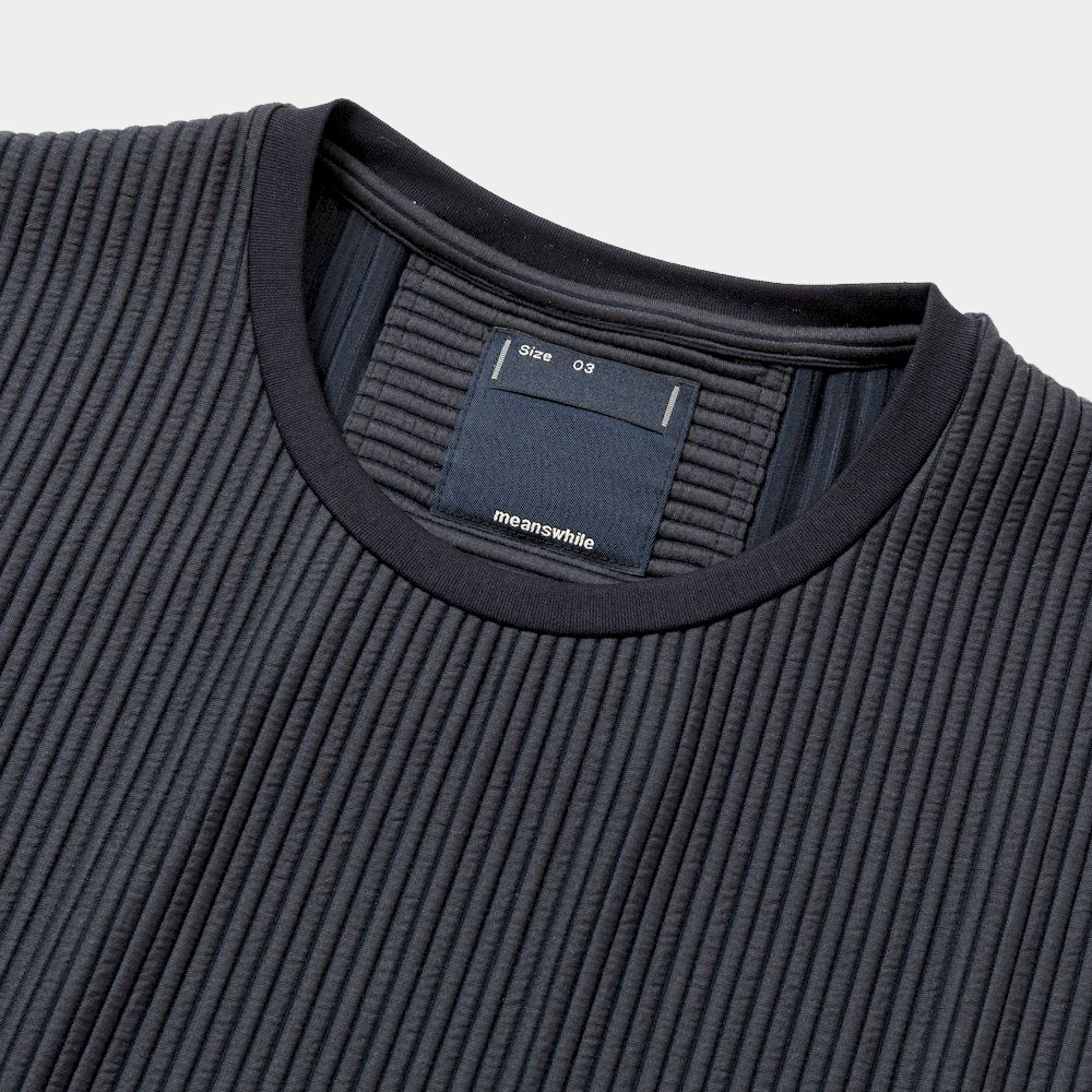 Uneven Fabric Conditioning Vest/Navy