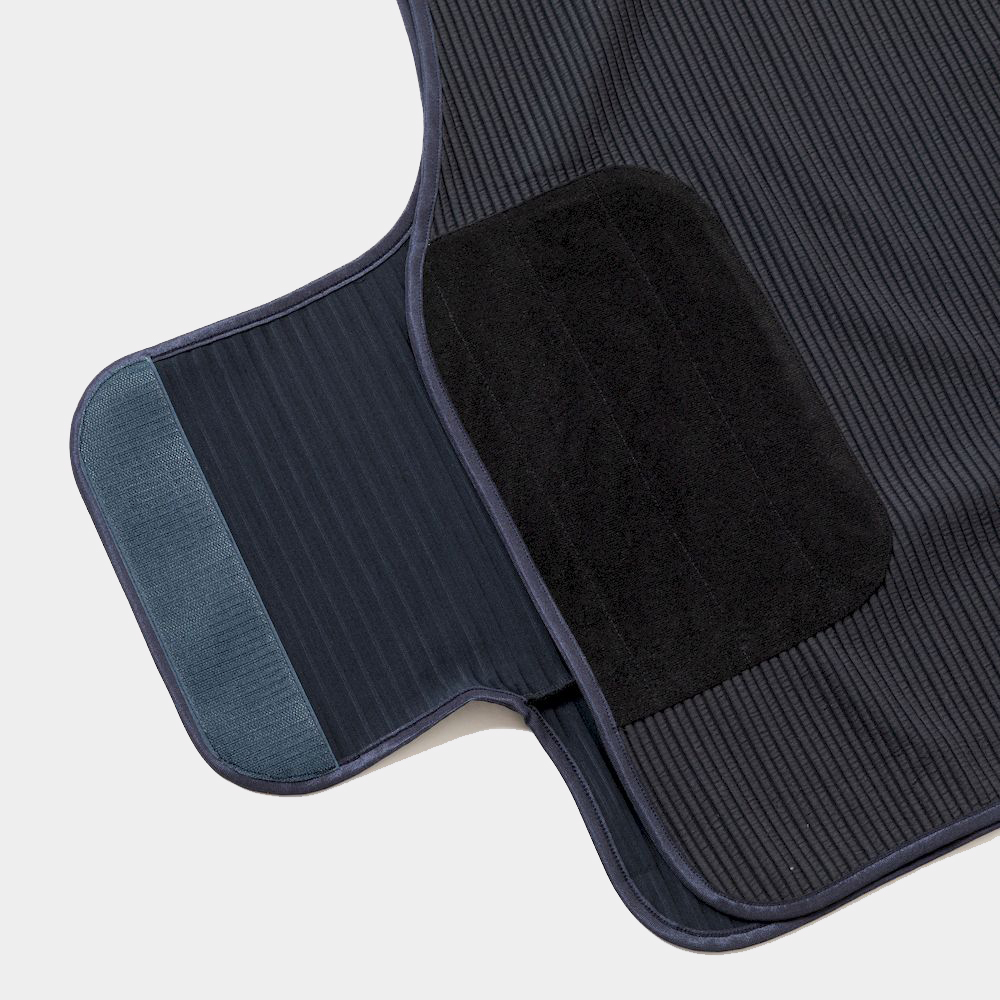 Uneven Fabric Conditioning Vest/Navy