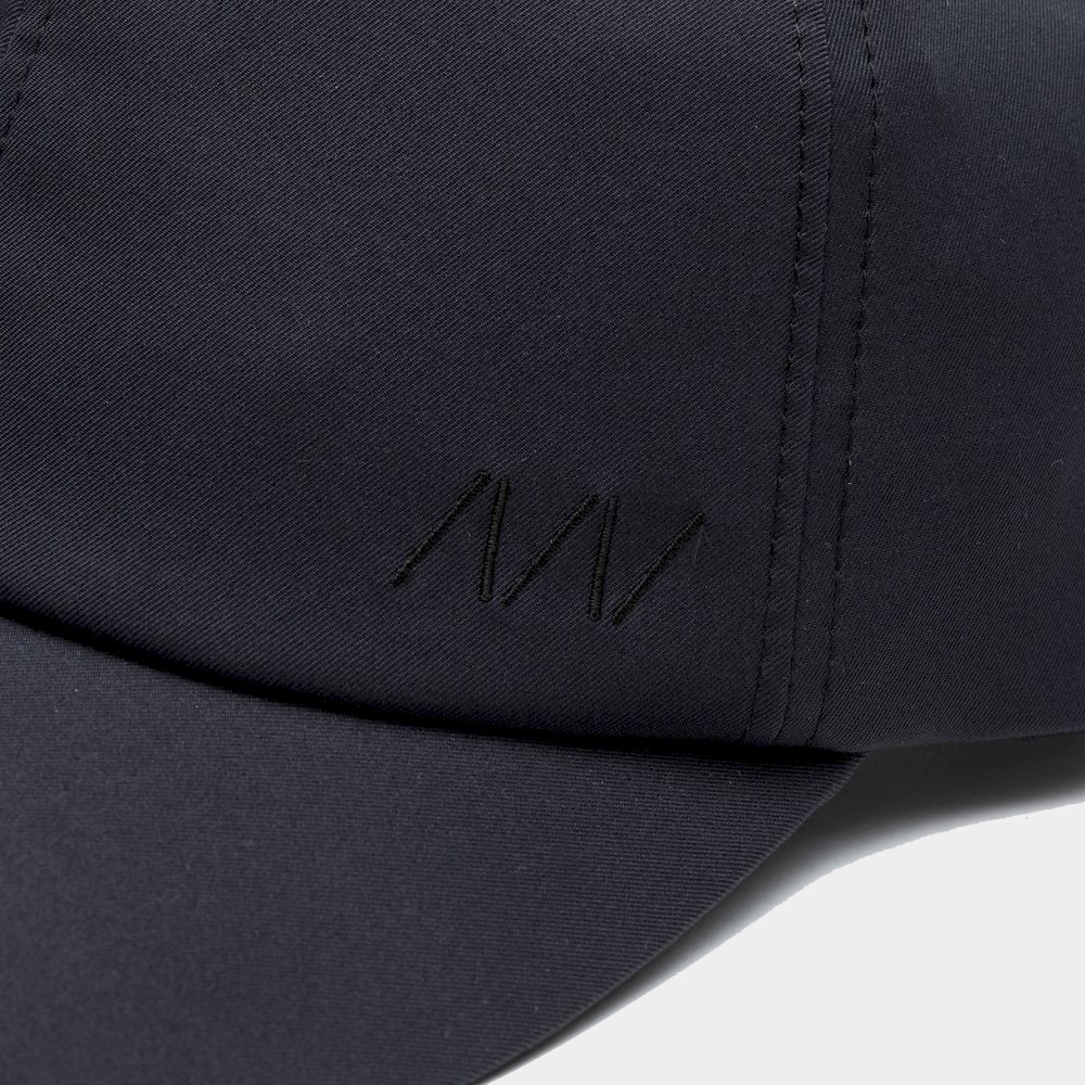 6Panel Commuter Cap/Off Black