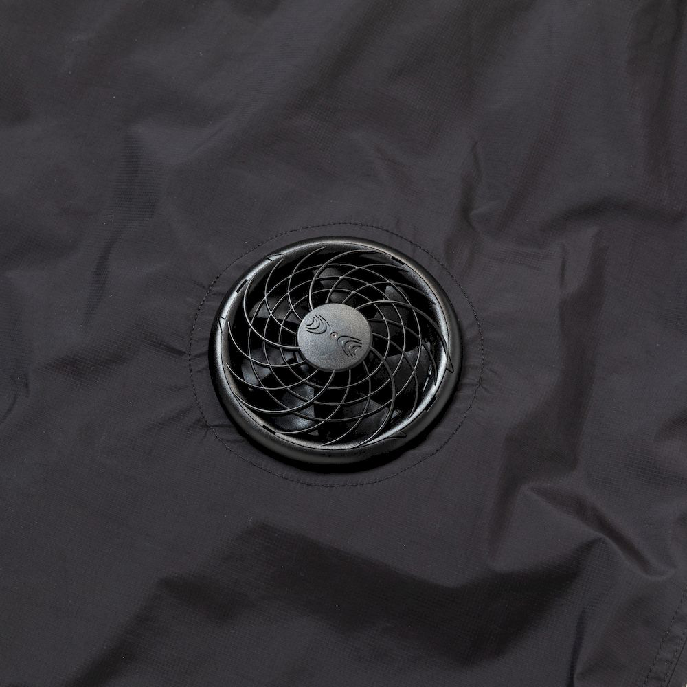Air Circulation System Rain Jacket/Off Black