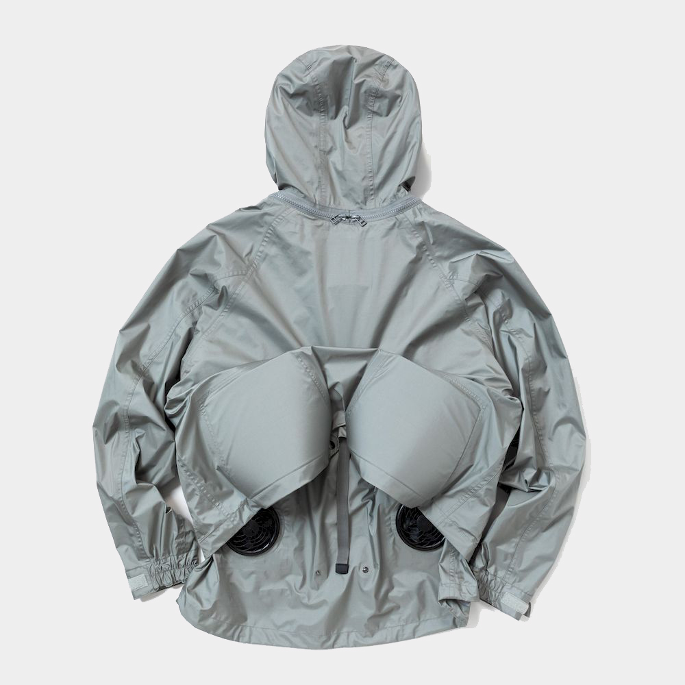 Air Circulation System Rain Jacket/Battleship Grey