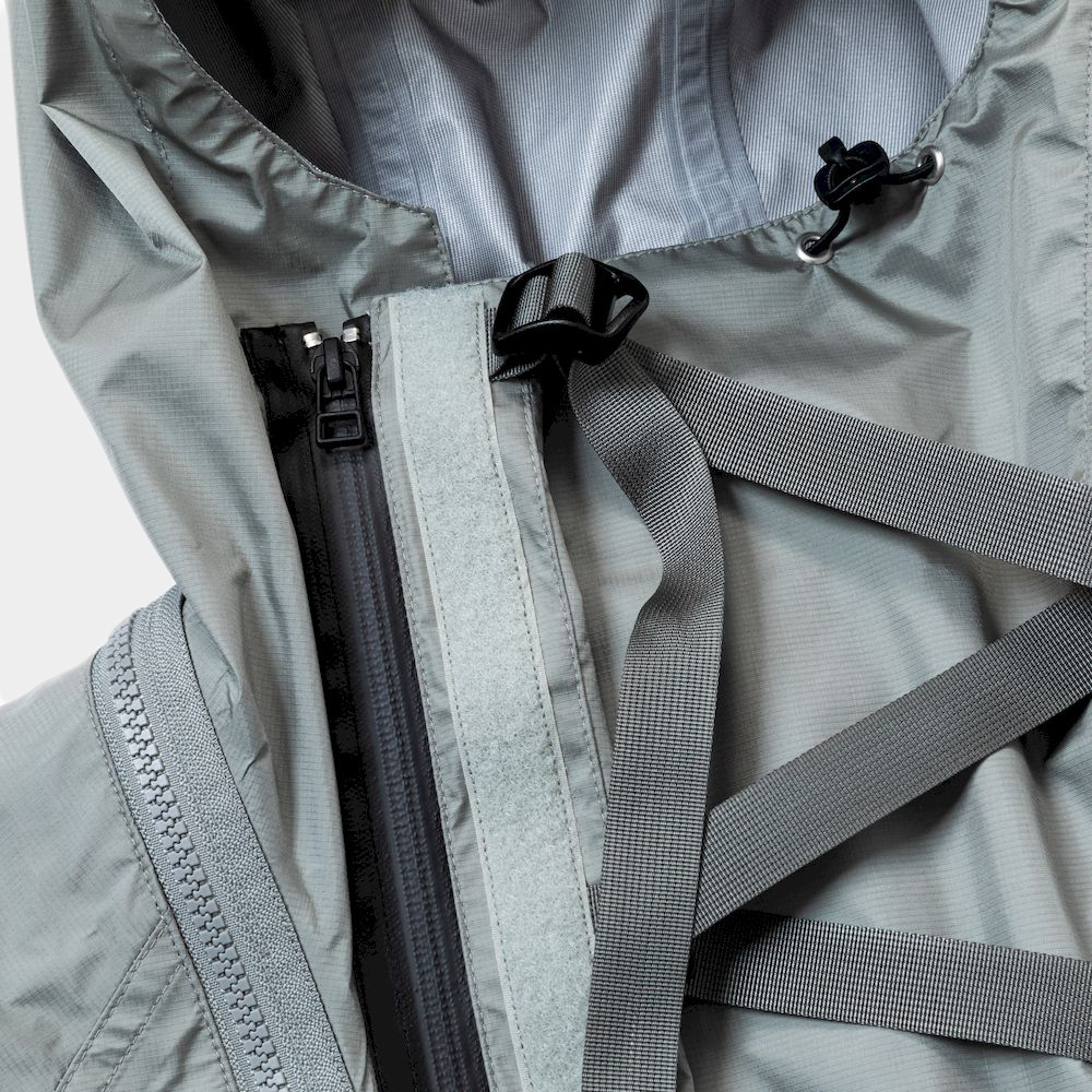 Air Circulation System Rain Jacket/Battleship Grey