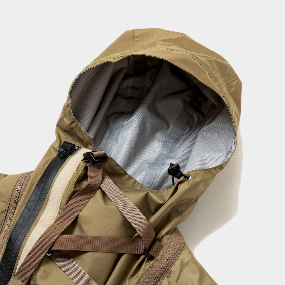 Air Circulation System Rain Jacket/Coyote